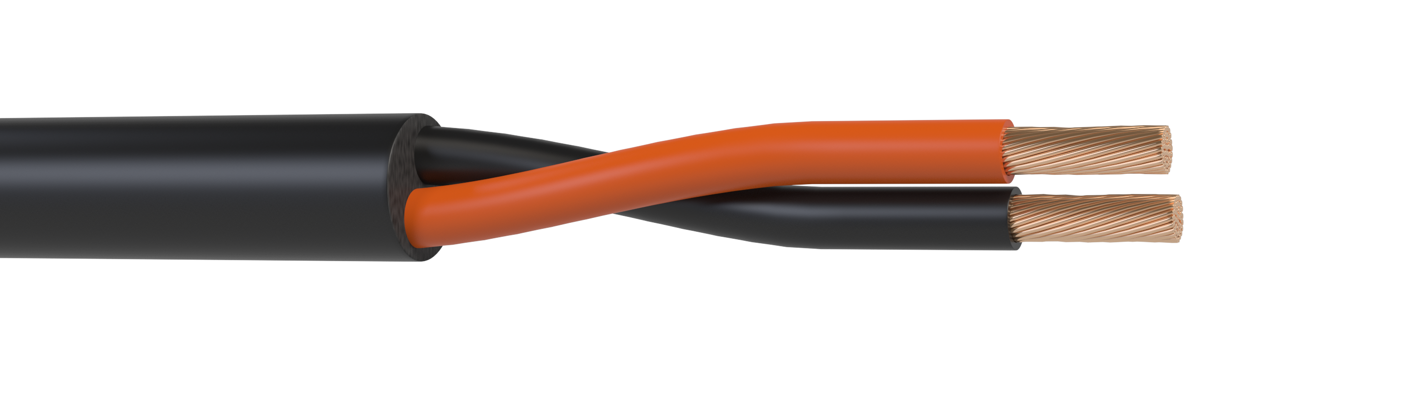  Xcom-Shop Кабель акустический Wize WSC12100HF 100м, 14 AWG HighFlex, 4мм², диаметр 11мм, медь 120x0.2 мм, черный, бухта