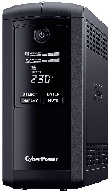 Источник бесперебойного питания CyberPower VP700ELCD line-Interactive 700VA/390W USB/RS-232/RJ11/45 (4 EURO)