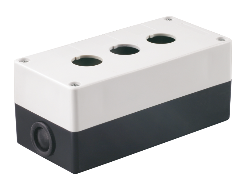 Корпус IEK BKP10-3-K01 КП103 для кнопок 3места белый
