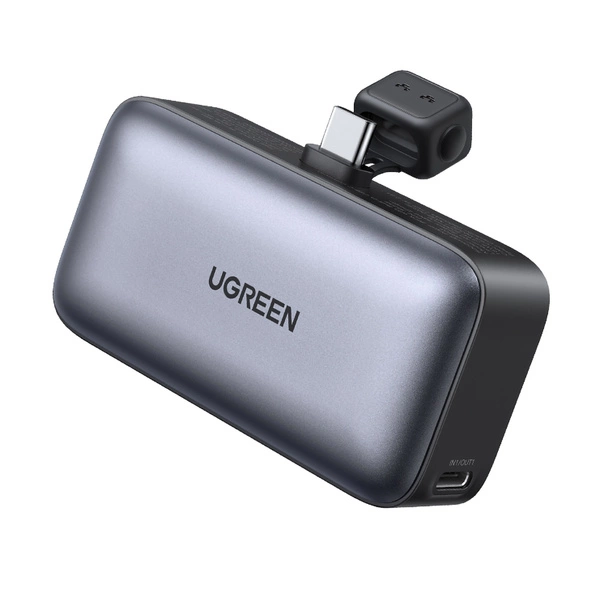 Кабель UGREEN PB503 35338_ 5000mAh Mini USB-C Power Bank PD 20W, gray