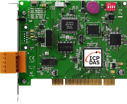 Плата ICP DAS PISO-CPM100U-T CR 1 Port Intelligent CANopen Master Universal PCI Board for 5-pin screw terminal connector.
