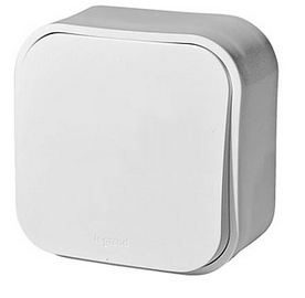 Переключатель Legrand 782204 одноклавишный, наружный,10А, IP20 (белый)
