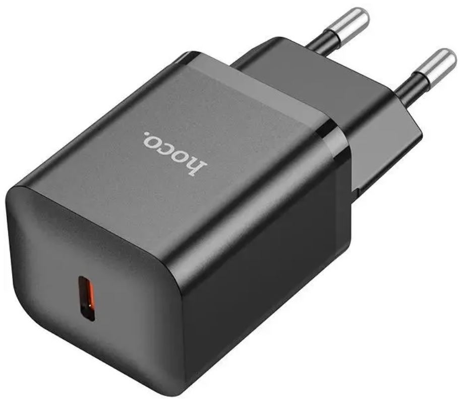 Зарядное устройство сетевое Hoco N27 20W 3A+2.22A+1.67A (PD+QC+AFC) USB-C универсальное черный