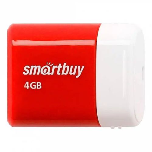 Накопитель USB 2.0 4GB SmartBuy SB4GBLara-R Lara красный