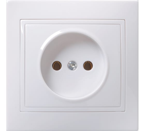 Розетка IEK ERK13-K01-10-DM 1-м СП Кварта 10А IP20 без заземл. без защ. шторок белая
