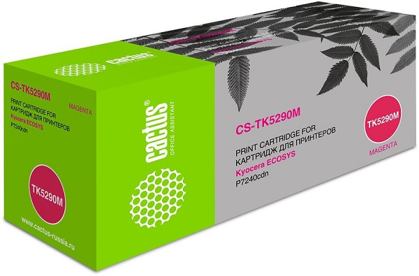 Картридж Cactus CS-TK5290M пурпурный (13000стр.) для Kyocera Ecosys P7240cdn