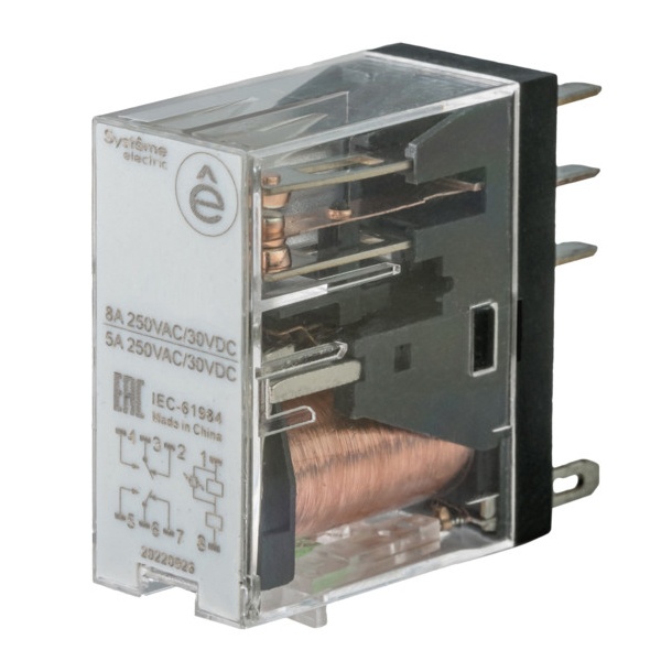 Коммутационное реле  Xcom-Shop Реле Systeme Electric SXG25P7 8A 2CO 230VAC