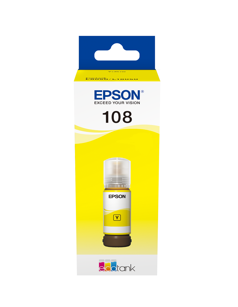 Картридж Epson 108 EcoTank Ink C13T09C44A для Epson L8050/L18050, Yellow 70ml