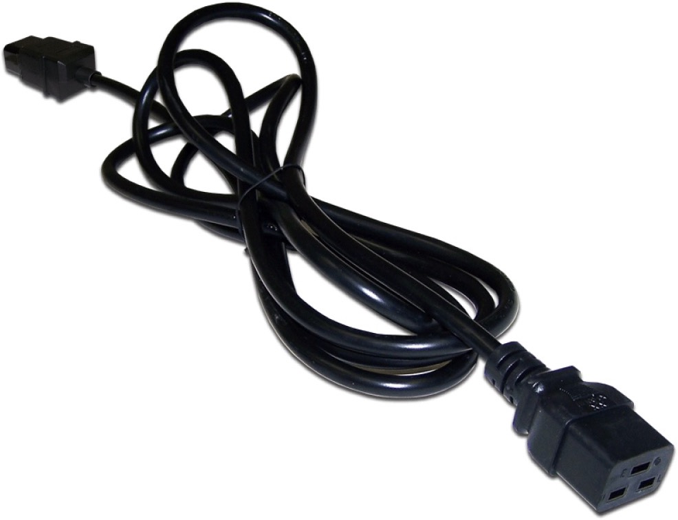 Кабели питания Кабель питания Lanmaster LAN-PP19/20-5.0-BK C19-C20, 3х1.5, 220В, 16А, черный, 5 метров