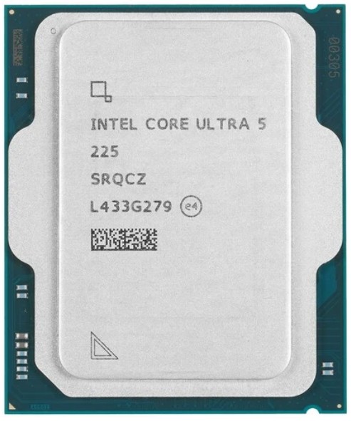 Процессор Intel Core Ultra 5 225 AT8076806415 Arrow Lake 10C/10T 2.7-4.9GHz (LGA1851, L2 22MB, GPU Intel graphics, 3nm, TDP 65W) OEM