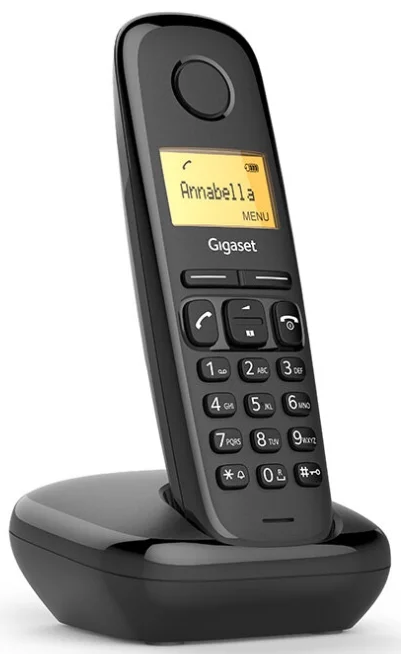 Телефон DECT Gigaset A270 SYS RUS S30852-H2812-S301 черный АОН
