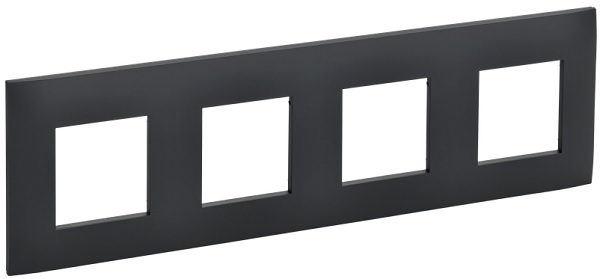 Рамка четверная IEK SK-M42-K53 SKANDY SK-F04G графит