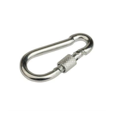 Карабин DKC CM627004 с фиксатором DIN 5299D, 4х40мм, оцинкованная сталь, F5 Combitech (уп/5 шт)
