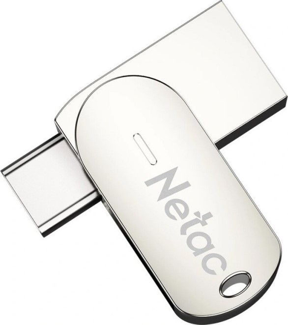 Накопитель USB 3.0 16GB Netac NT03U785C-016G-30PN U785, TypeC, металлическая
