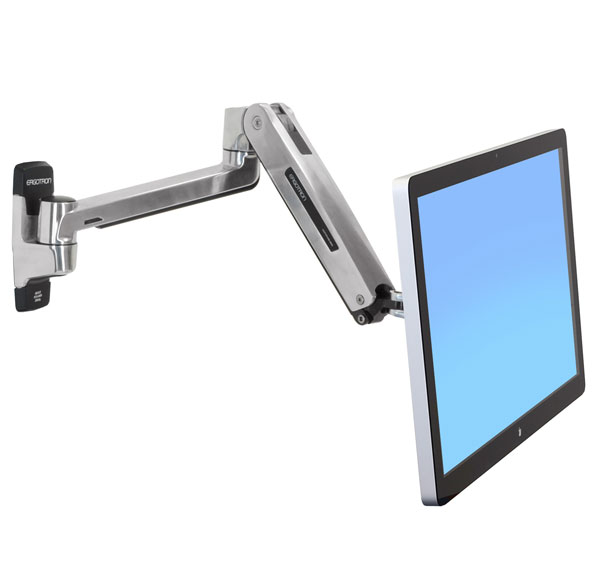 Кронштейн настенный Ergotron LX HD Sit-Stand крепление Рука для монитора , серебр., 45-383-026
