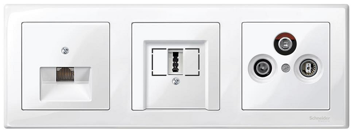 Рамка Schneider Electric MTN515125 1-ая бел актив