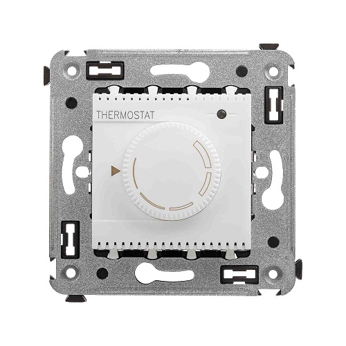 Термостат DKC 4400163 для теплых полов в стену, Белое облако, 2 модуля, Avanti