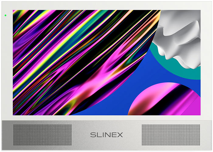 Видеодомофон Slinex Sonik 7 (White+Silver) цветной, настенный, 7 сенсорный IPS TFT LCD дисплей 16:9, разрешение экрана 1024х600