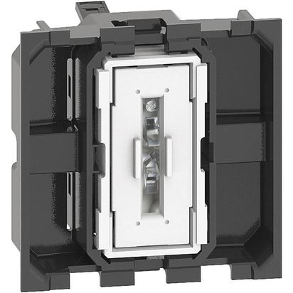 Переключатель BTicino K4003M2A LIVING NOW 10А, автоматические клеммы, 2 модуля