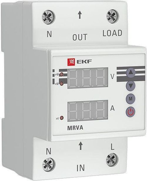 Реле EKF MRVA-50A напряжения и тока с дисплеем MRVA 50А PROxima