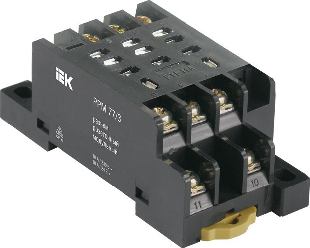 Разъем IEK RRP10D-RRM-3 модульный РРМ77/3(PTF11A) для РЭК77/3(LY3)