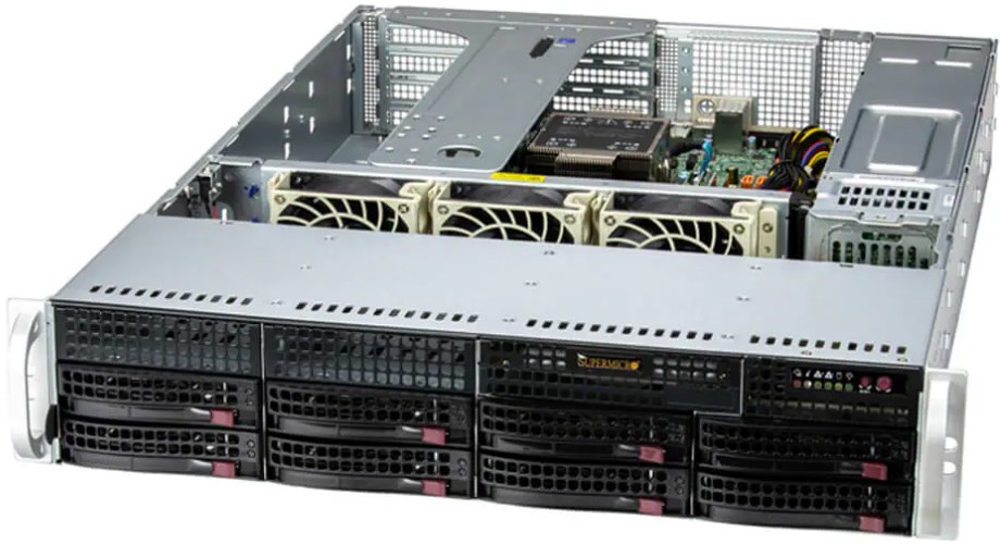 Сервер Supermicro SYS-521E-WR SuperServer 2U 5520+/64GB/D3 S4520 480GB SATA/1st config