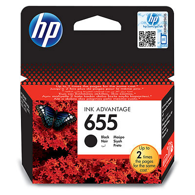   Xcom-Shop Картридж HP 655 CZ109AE для принтеров HP DJ IA 3525/5525/4515/4525, черный, 550 стр