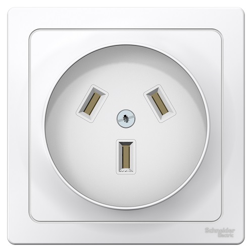 Розетка Schneider Electric BLNSR003231 силовая 2Р+N, 32А, 250В (белый) внутр