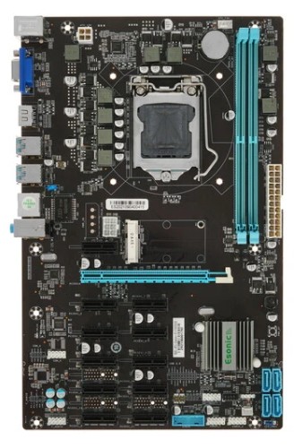  Материнская плата ITZR B250-BTC-Gladiator плата для майнинга на 11 GPU, 1xPCI-Ex16, 10xPCI-Ex1, RTL