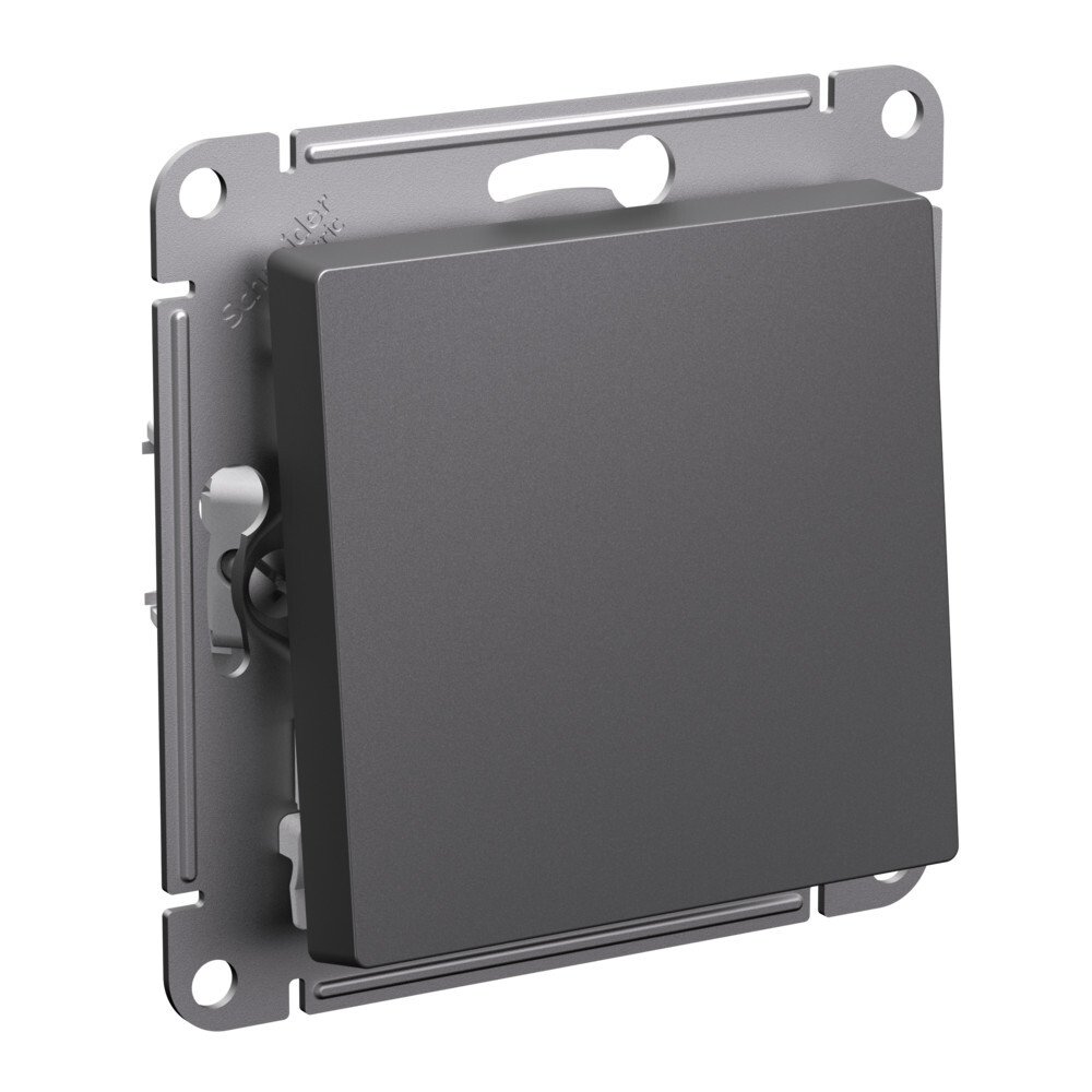 Выключатель одноклавишный Systeme Electric ATN001411 AtlasDesign сх.1, 10АХ, механизм, базальт