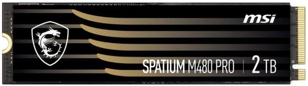 Накопитель SSD M.2 2280 MSI S78-440Q600-P83 SPATIUM M480 PRO 2TB PCIe Gen4 x4 NVMe 1.4 7400/7000MB/s IOPS 1000K/1000K TBW 1400 MTBF 1.6M