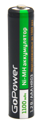 Аккумулятор GoPower HR03 00-00015316 AAA BL2 NI-MH 1100mAh (2/20/320)