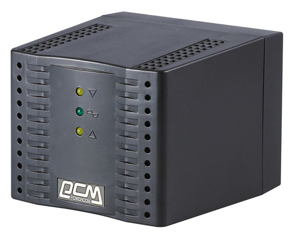 Стабилизатор Powercom TCA-2000-Black Tap-Change, 2000VA/1000W, чёрный