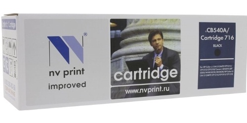 Картридж NVP CB540A/716Bk для LaserJet Color CP1215/CM1312/CM1312nfi/CP1215/Canon i-SENSYS LBP5050/LBP5050n/MF8030Cn/MF8040Cn/MF8050Cn/MF8080Cw (2200k