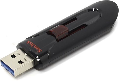 Накопитель USB 3.0 128GB SanDisk Cruzer Glide SDCZ600-128G-G35 черный