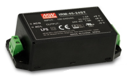 Преобразователь AC-DC сетевой Mean Well IRM-45-12 45.6Вт, вход 85...264В AC 47...440 Гц, выход 12В/3.8А, изоляция 3000В AC, в корпусе на плату 87x52x2