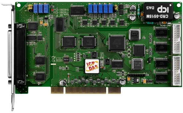 Плата ICP DAS PCI-1800HU CR Universal PCI, 16-cAh, 12-bit, 44 kS/s High Gain Multi-function DAQ Board (1 K word FIFO)