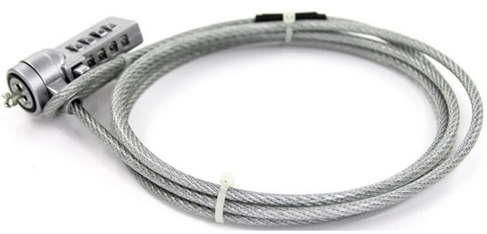 Трос безопасности CBR CL-15 Kensington Lock, кодовый замок., 1.2м