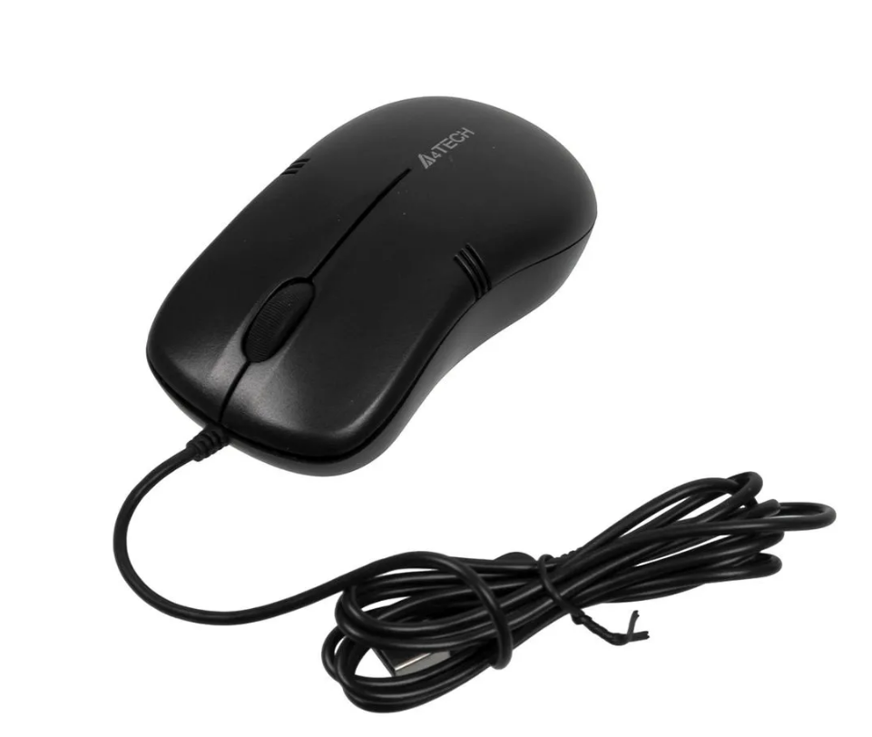 Мышь A4Tech OP-560NUS черная оптическая (1200dpi) silent USB (3but) 1938388