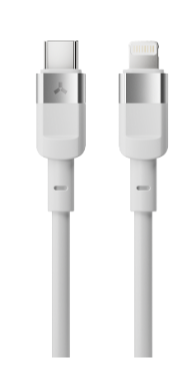 Кабель интерфейсный AccesStyle CL30-T100 White Type C - Lighting, Сила тока: 3А; Длина: 100 см; Оплётка: ТПУ