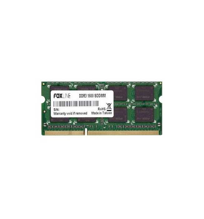Оперативная память SODIMM DDR3 Модуль памяти SODIMM DDR3 4GB Foxline FL1600D3S11SL-4G PC3-12800 1600MHz CL11 1.35V