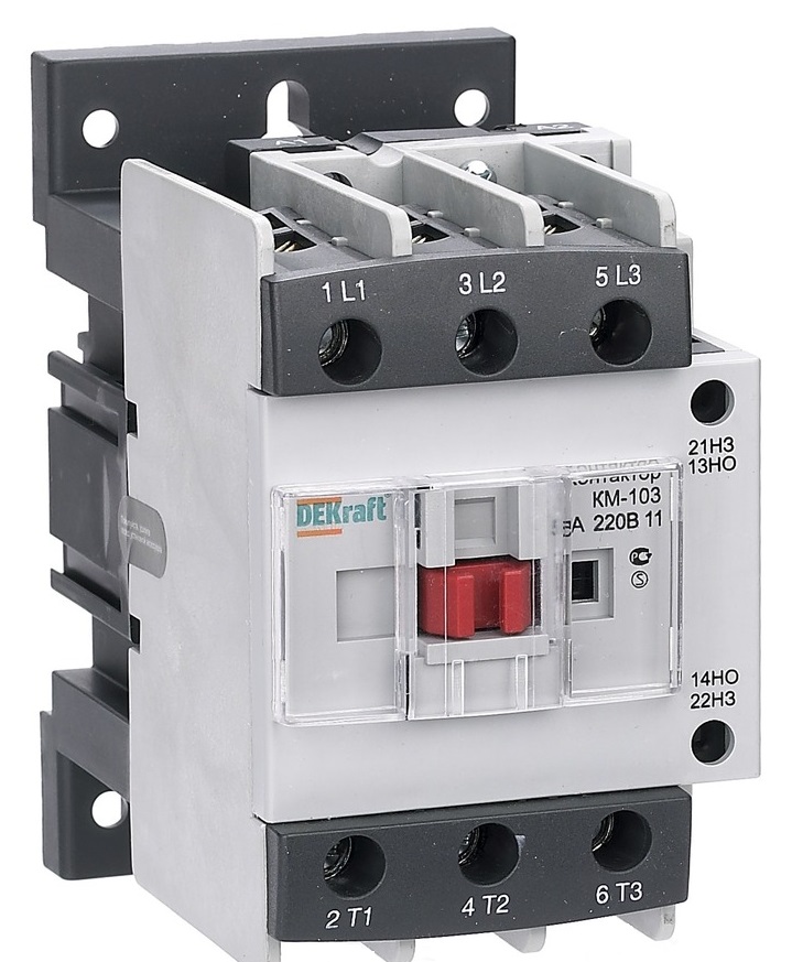 Контактор DEKraft 22133DEK КМ-103 50А 220В АС3 1НО+1НЗ