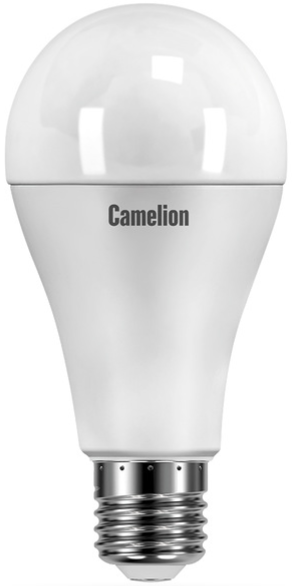 Лампа светодиодная Camelion™ LED15-A60/830/E27 15Вт/125Вт, E27, 170-265В, 3000К, 1280лм, ЛОН (12185)