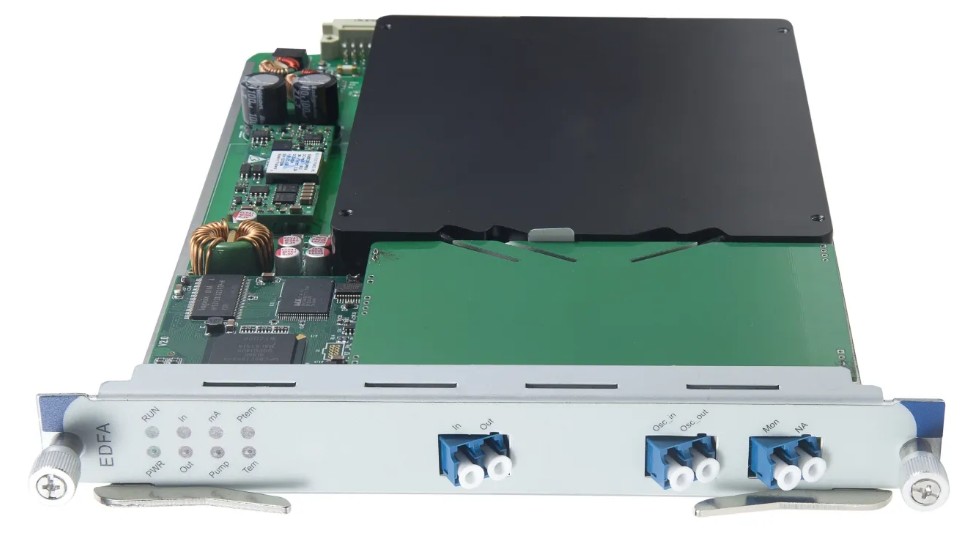 Усилитель линейный QTECH QWM-8000-LA16/25 (C-диапазон EDFA, выходная мощность: 16dBm, коэфф.усиления 25db, 40каналов)