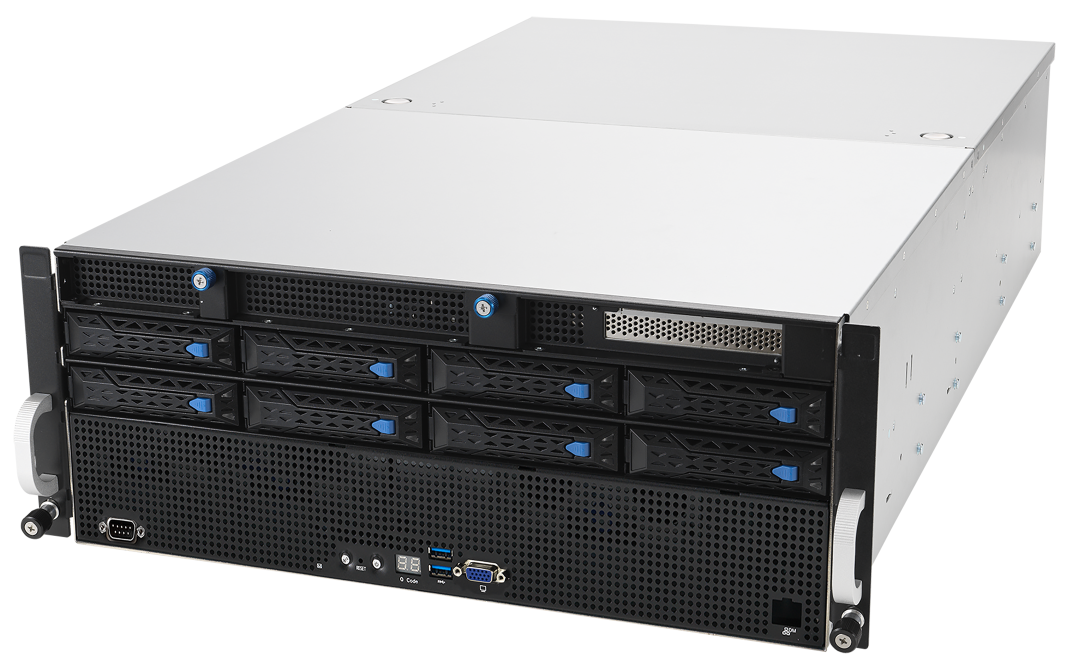 Серверная платформа 4U ASUS ESC8000A-E11 90SF0214-M00DV0 (2*SP3, 32*DDR4 (3200), 8*PCIE, 8*3.5, IPMI lan, 4*2200W, 2*USB 3.2)