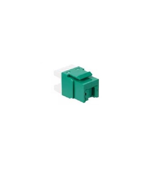 Вставка Lanmaster LAN-OK45U5E/180P-GN Keystone RJ45, кат.5E, UTP, 180 градусов, со встроенной шторкой, зеленый