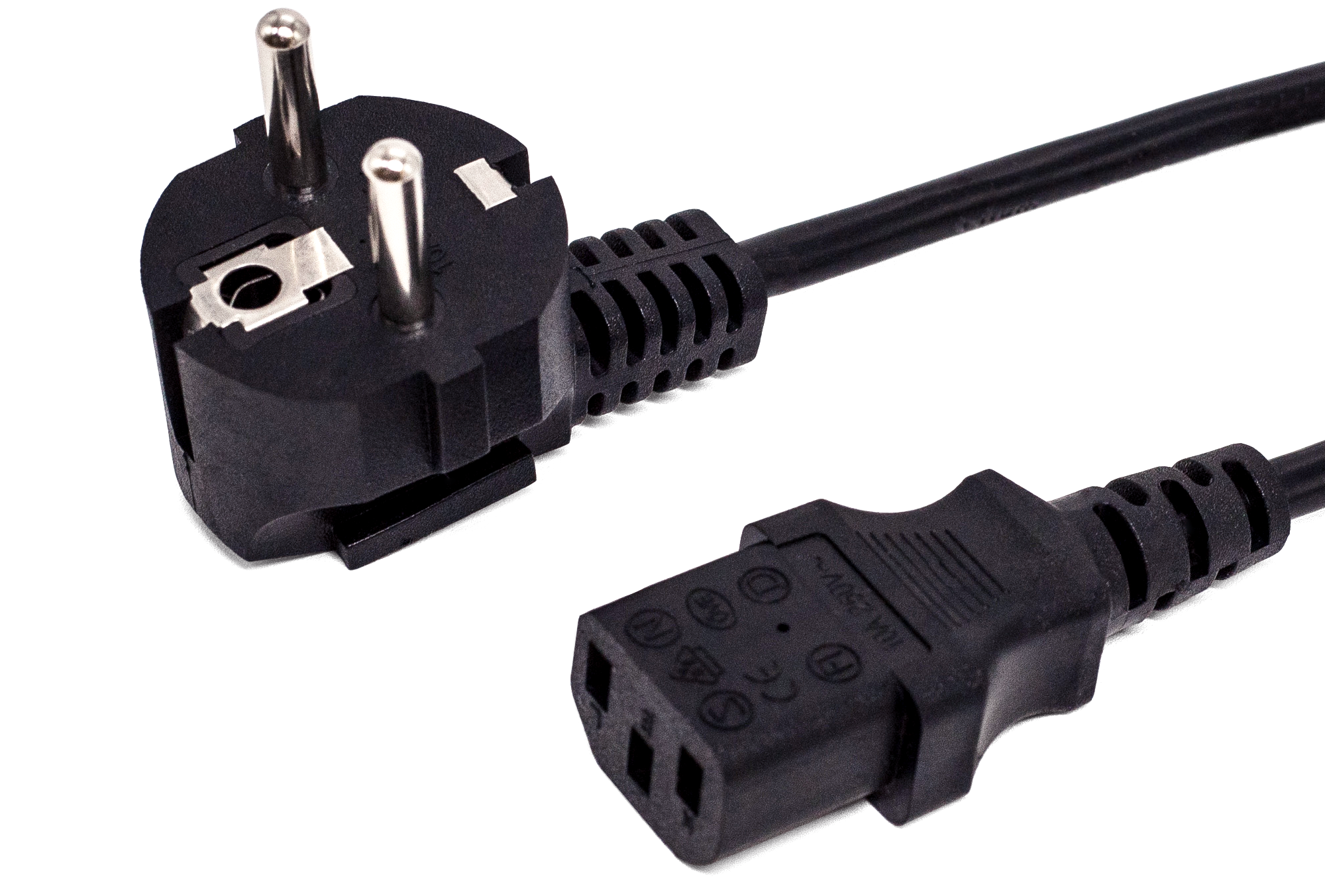 Кабель питания Filum FL-PC10-EU-C13-10M CEE 7/7- С13, 3х1.0мм², 220В, 10A, чёрный, 10м
