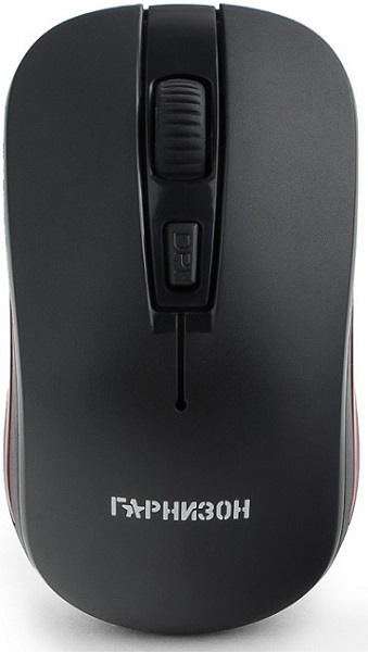 Мышь Wireless Гарнизон GMW-420 черная, чип X2, 1600dpi, 3 кнопки+колесо/кнопка, блистер
