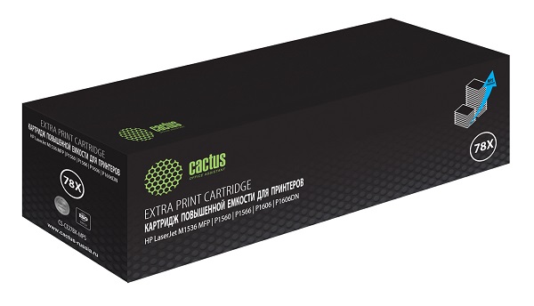 Картридж Cactus CS-CE278X-MPS черный (3000стр.) для HP LJ P1566/P1606w