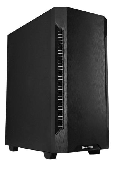 Корпус ATX Chieftec Elox AS-01B-OP черный, без БП, 2*USB 3.2, USB 2.0, audio